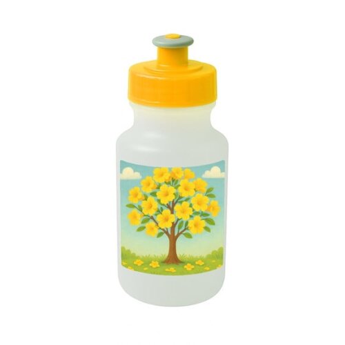 Garrafinha Squeeze Personalizada Flor de Ipê Amarela