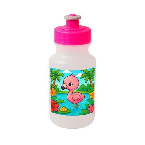 Garrafinha Squeeze Personalizada Flamingo Baby