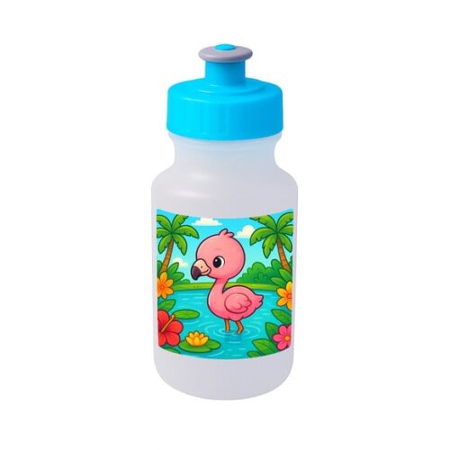 Garrafinha Squeeze Personalizada Flamingo Baby