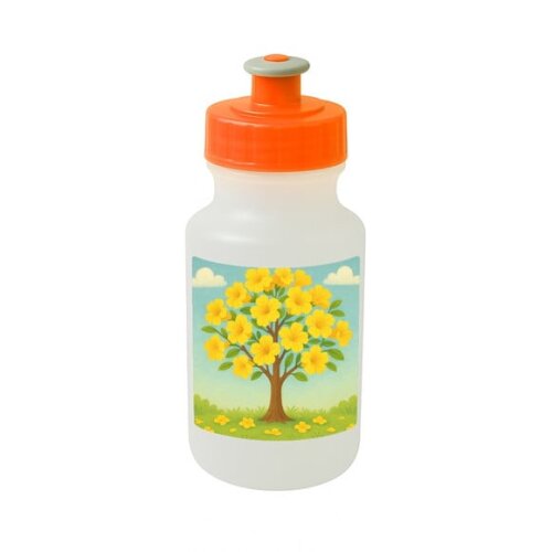 Garrafinha Squeeze Personalizada Flor de Ipê Amarela
