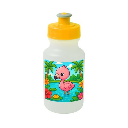 Garrafinha Squeeze Personalizada Flamingo Baby