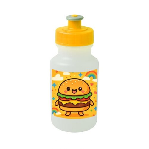 Garrafinha Squeeze Personalizada Hambúrguer Divertido