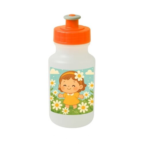 Garrafinha Squeeze Personalizada Jardim das Margaridas