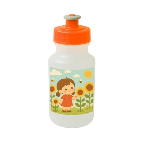 Garrafinha Squeeze Personalizada Jardim dos Girassóis