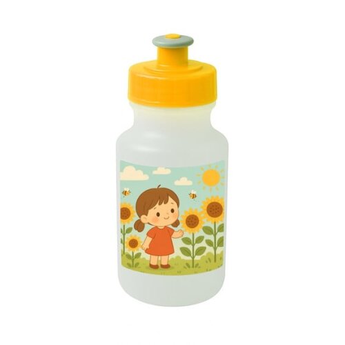 Garrafinha Squeeze Personalizada Jardim dos Girassóis
