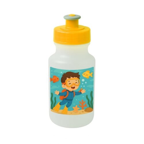 Garrafinha Squeeze Personalizada Menino Mergulhador