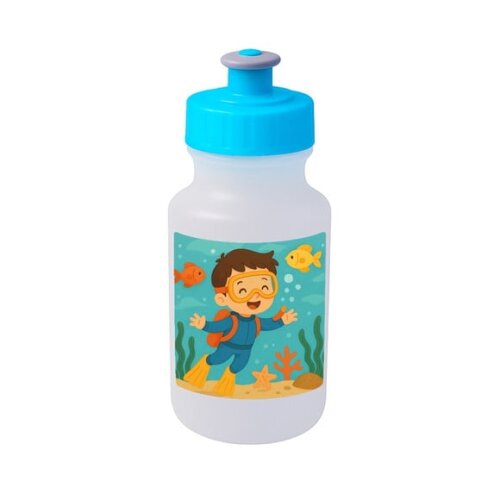 Garrafinha Squeeze Personalizada Menino Mergulhador