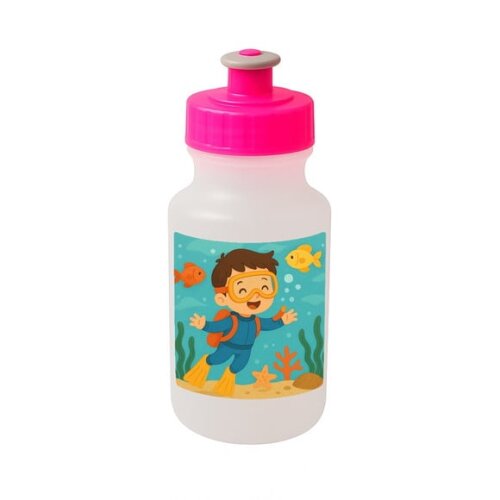 Garrafinha Squeeze Personalizada Menino Mergulhador