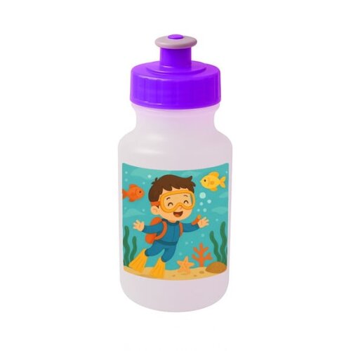 Garrafinha Squeeze Personalizada Menino Mergulhador