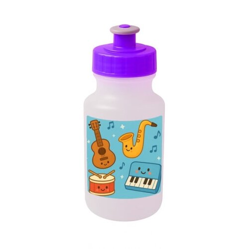 Garrafinha Squeeze Personalizada Músicas Instrumentos