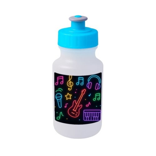 Garrafinha Squeeze Personalizada Neon Musical