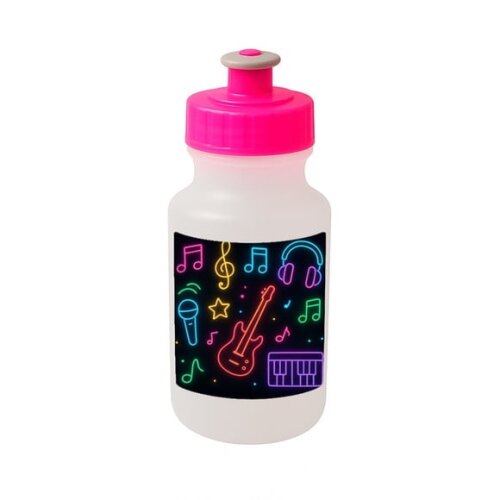 Garrafinha Squeeze Personalizada Neon Musical