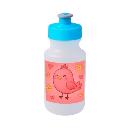 Garrafinha Squeeze Personalizada Passarinho Rosa