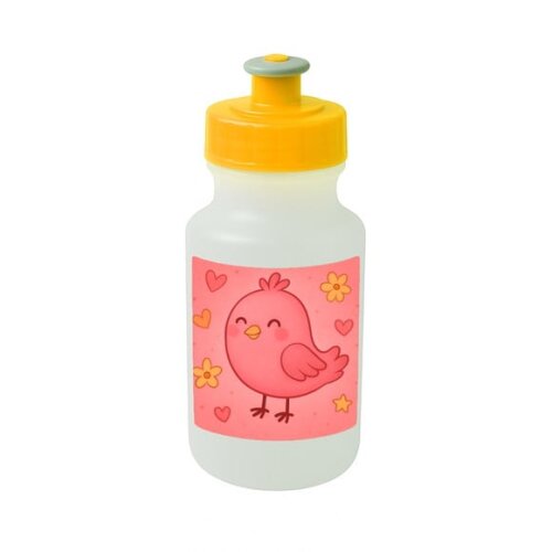 Garrafinha Squeeze Personalizada Passarinho Rosa