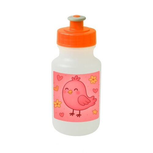 Garrafinha Squeeze Personalizada Passarinho Rosa