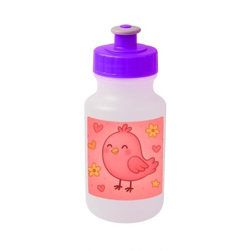 Garrafinha Squeeze Personalizada Passarinho Rosa
