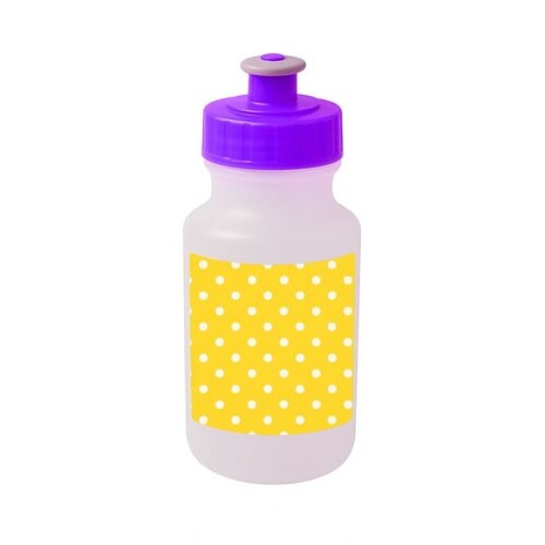 Garrafinha Squeeze Personalizada Poá Amarelo