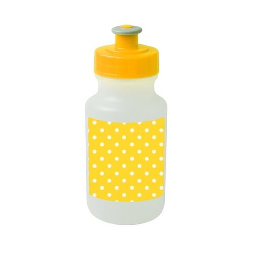 Garrafinha Squeeze Personalizada Poá Amarelo