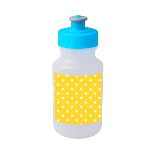 Garrafinha Squeeze Personalizada Poá Amarelo
