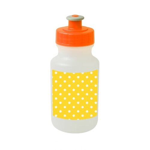 Garrafinha Squeeze Personalizada Poá Amarelo