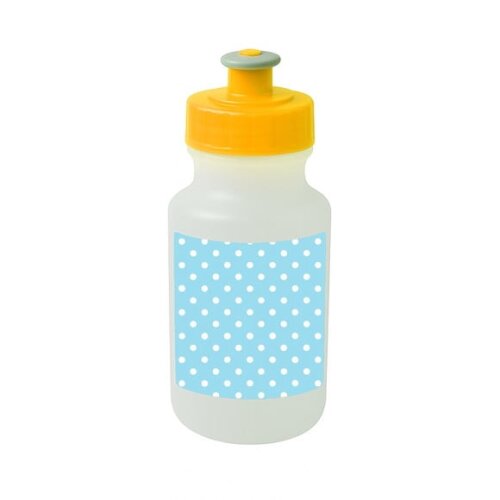 Garrafinha Squeeze Personalizada Poá Azul Bebê