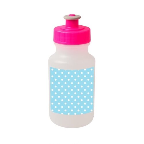 Garrafinha Squeeze Personalizada Poá Azul Bebê