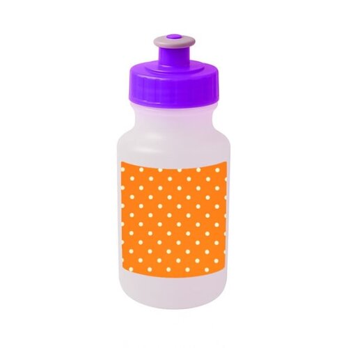 Garrafinha Squeeze Personalizada Poá Laranja