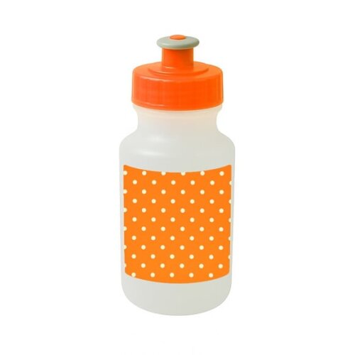 Garrafinha Squeeze Personalizada Poá Laranja