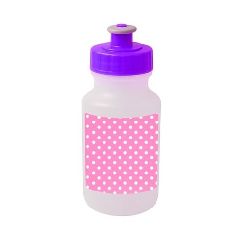 Garrafinha Squeeze Personalizada Poá Rosa Pink