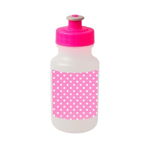 Garrafinha Squeeze Personalizada Poá Rosa Pink