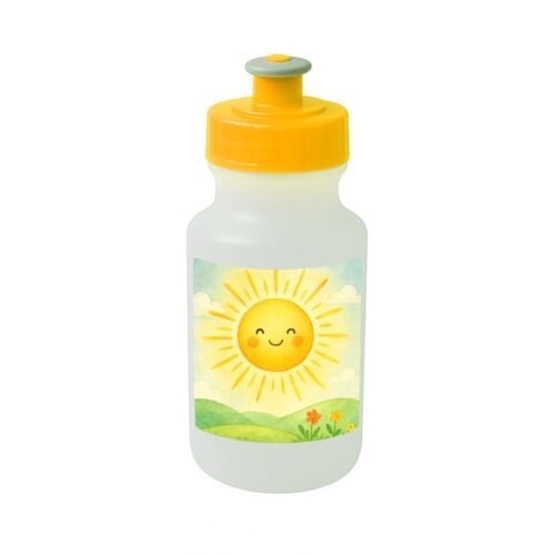 Garrafinha Squeeze Personalizada Raio de Sol Aquarela