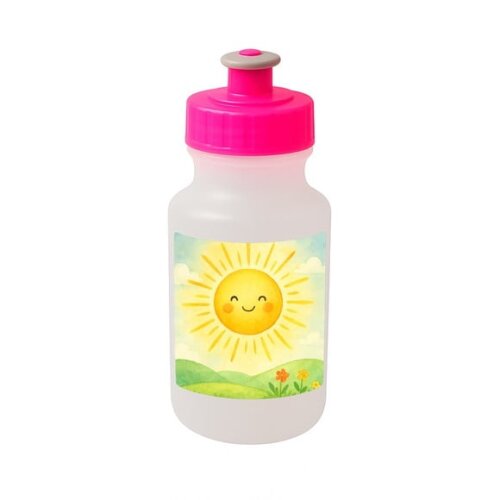 Garrafinha Squeeze Personalizada Raio de Sol Aquarela