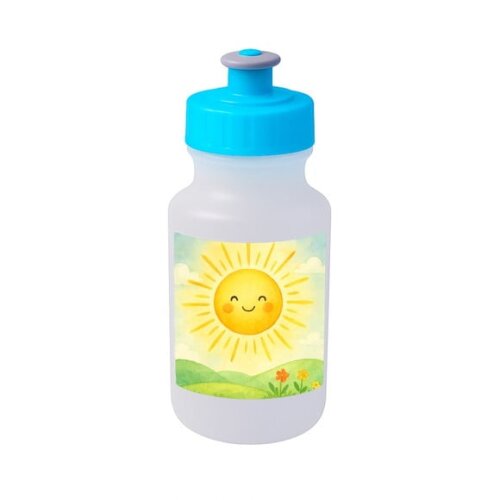Garrafinha Squeeze Personalizada Raio de Sol Aquarela