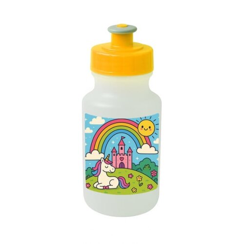 Garrafinha Squeeze Personalizada Reino do Arco-íris