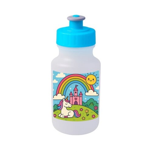 Garrafinha Squeeze Personalizada Reino do Arco-íris