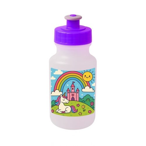 Garrafinha Squeeze Personalizada Reino do Arco-íris