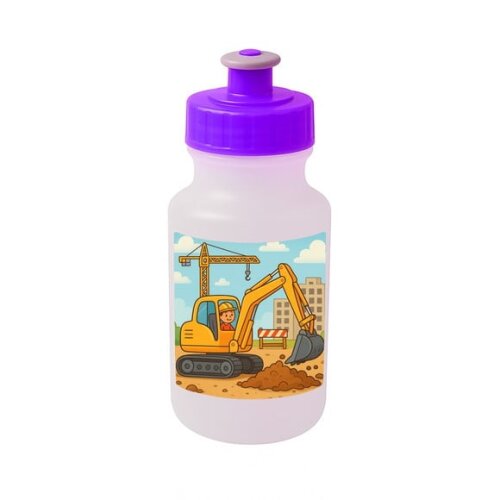 Garrafinha Squeeze Personalizada Retroescavadeira