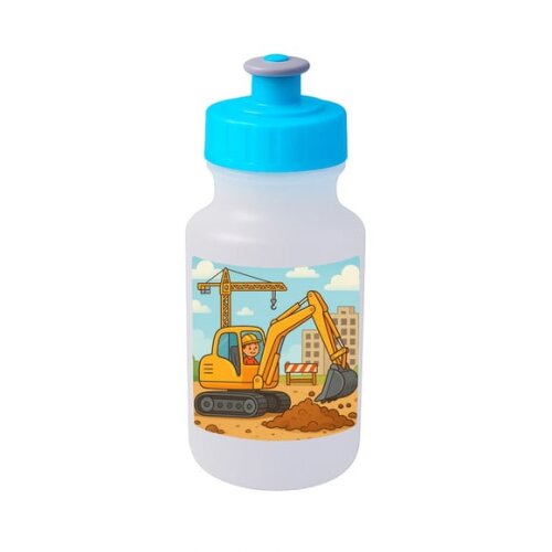 Garrafinha Squeeze Personalizada Retroescavadeira