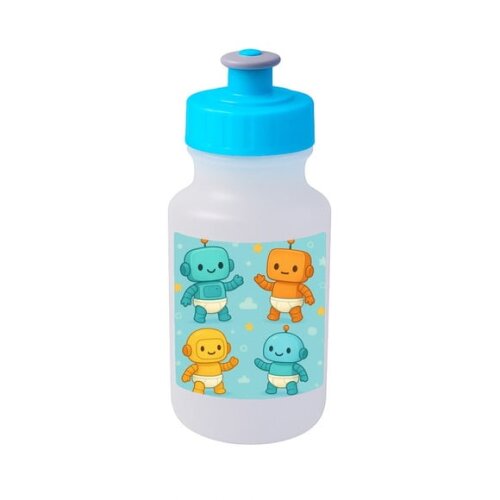 Garrafinha Squeeze Personalizada Robôs Baby