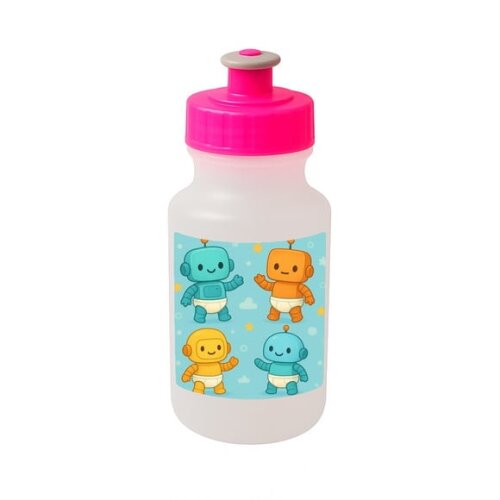 Garrafinha Squeeze Personalizada Robôs Baby