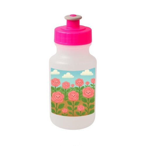 Garrafinha Squeeze Personalizada Rosas Fofas