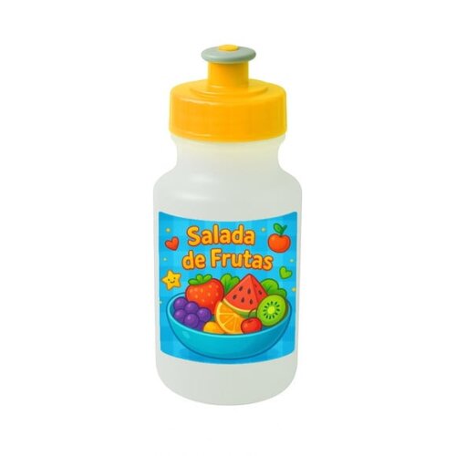 Garrafinha Squeeze Personalizada Salada de Frutas