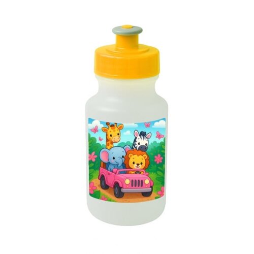 Garrafinha Squeeze Personalizada Safari Rosa