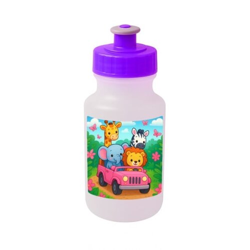 Garrafinha Squeeze Personalizada Safari Rosa