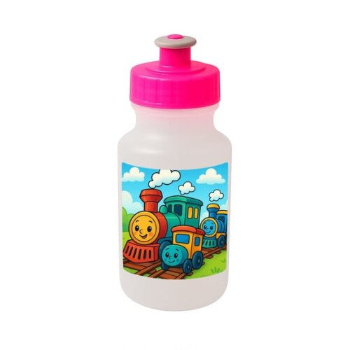 Garrafinha Squeeze Personalizada Trens Antigos