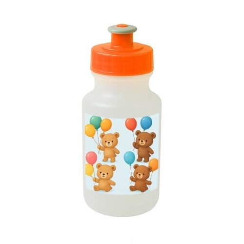 Garrafinha Squeeze Personalizada Ursinhos com Balões