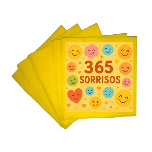 Guardanapo de Papel Personalizado 365 Sorrisos