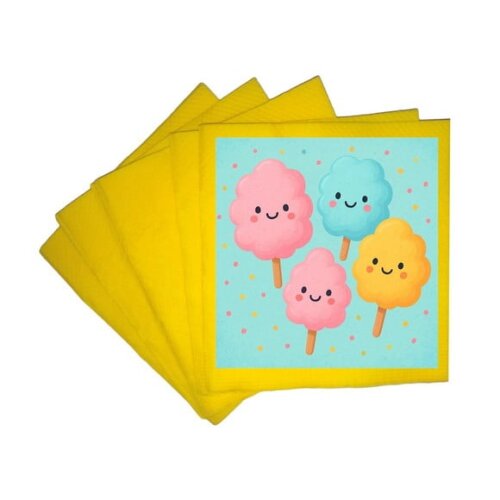 Guardanapo de Papel Personalizado Algodão Doce
