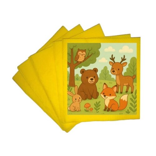 Guardanapo de Papel Personalizado Animais da Floresta