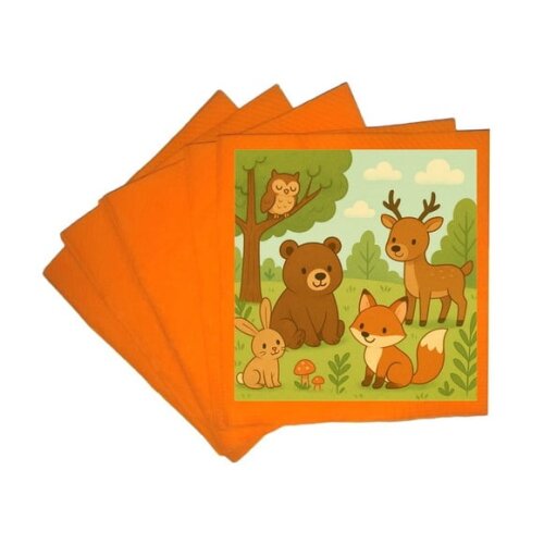 Guardanapo de Papel Personalizado Animais da Floresta